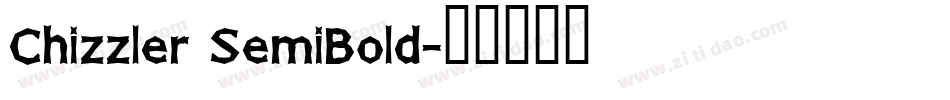Chizzler SemiBold字体转换